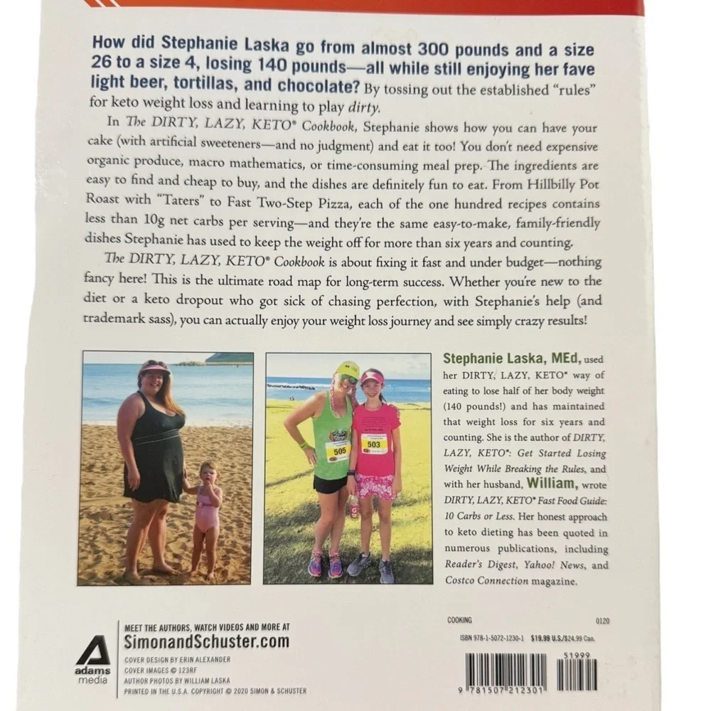The Dirty, Lazy, Keto Cookbook by Stephanie & William Laska